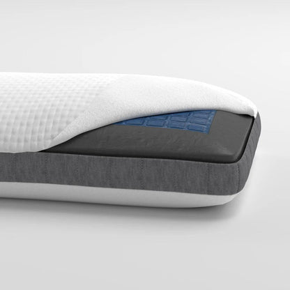 Bamboo Charcoal and Cooling Gel Memory Foam Pillow- 2 Sided Pillow - Case of 12 King Pillows image