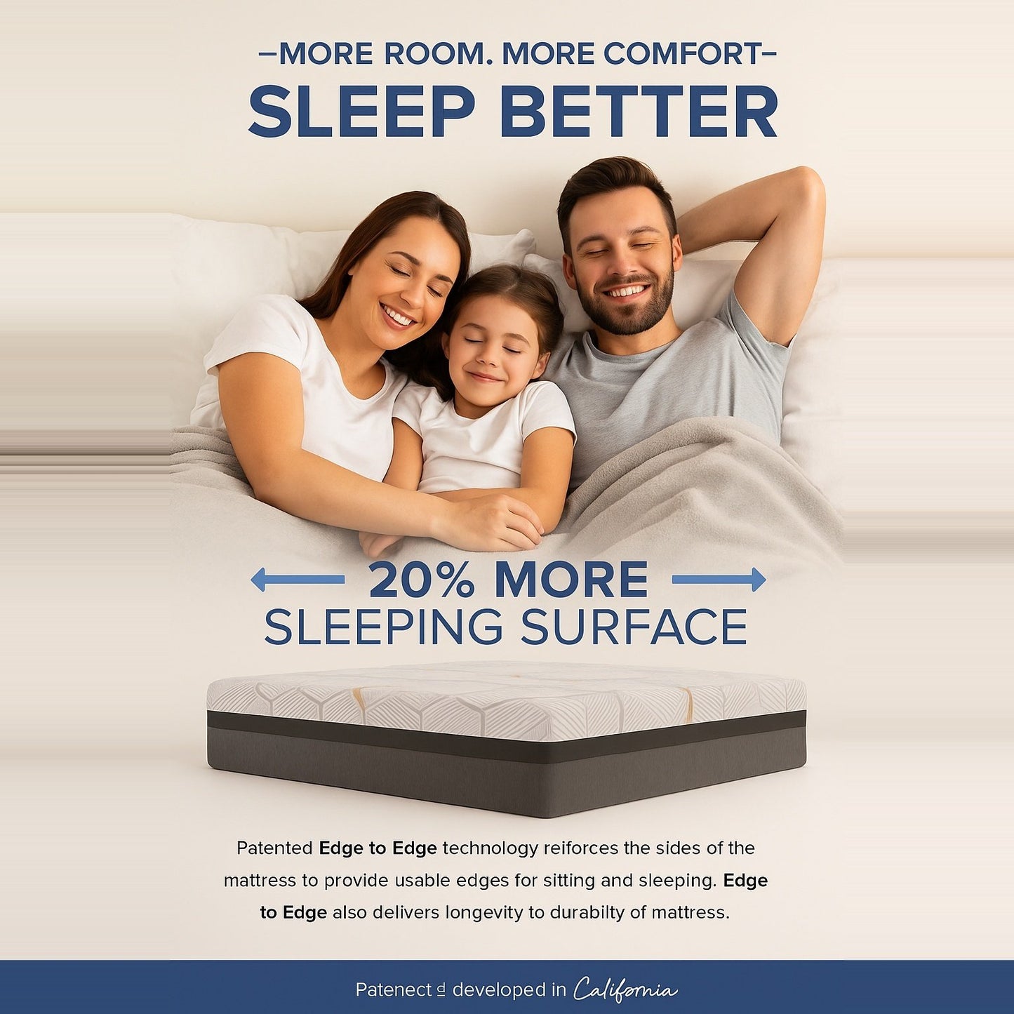 Oasis Luxe-  14" Hybrid Copper-Gel Infused Memory Foam Mattress (Copy) image 4